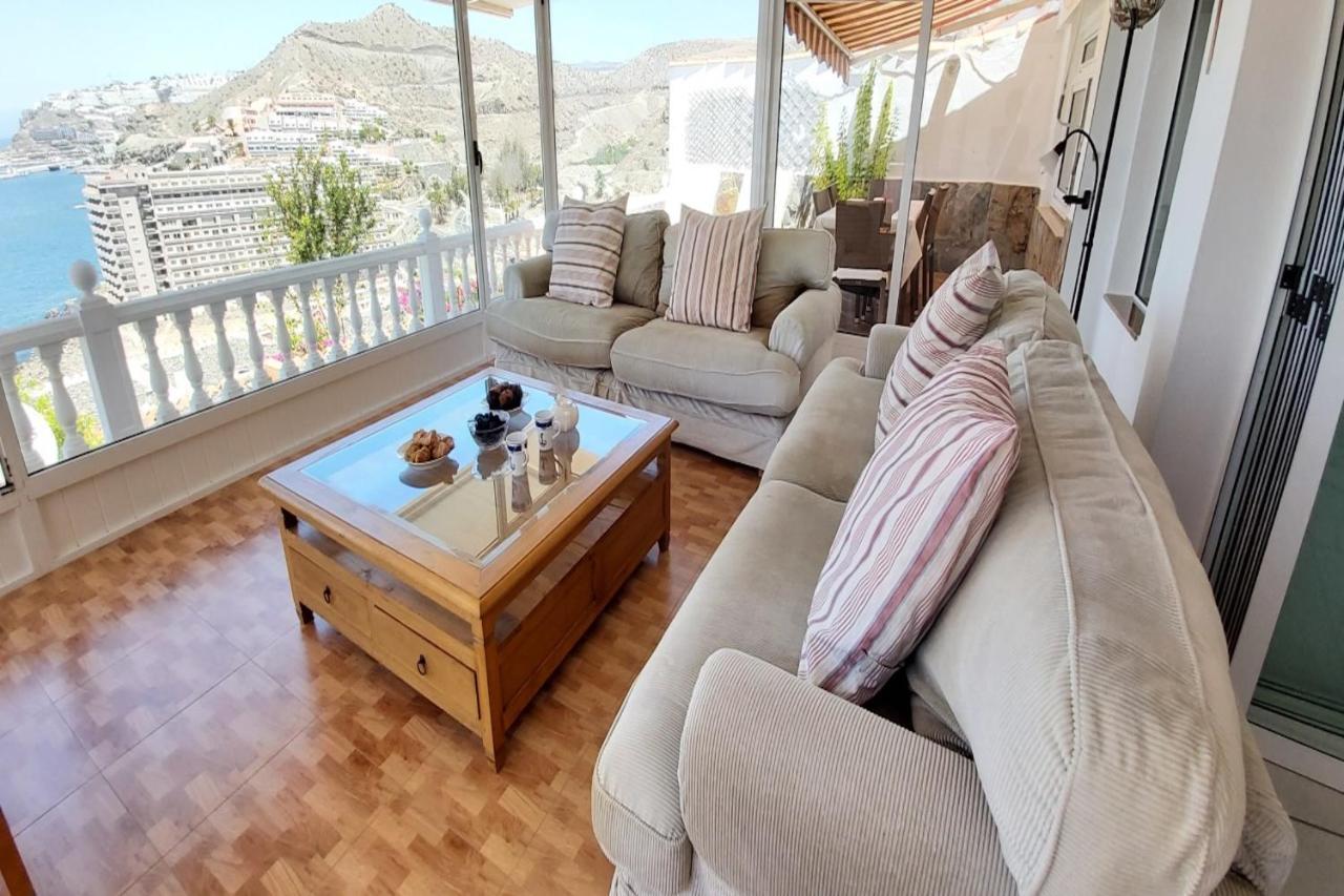 Sunset Balcony With Ocean Views Villa Mogán Buitenkant foto