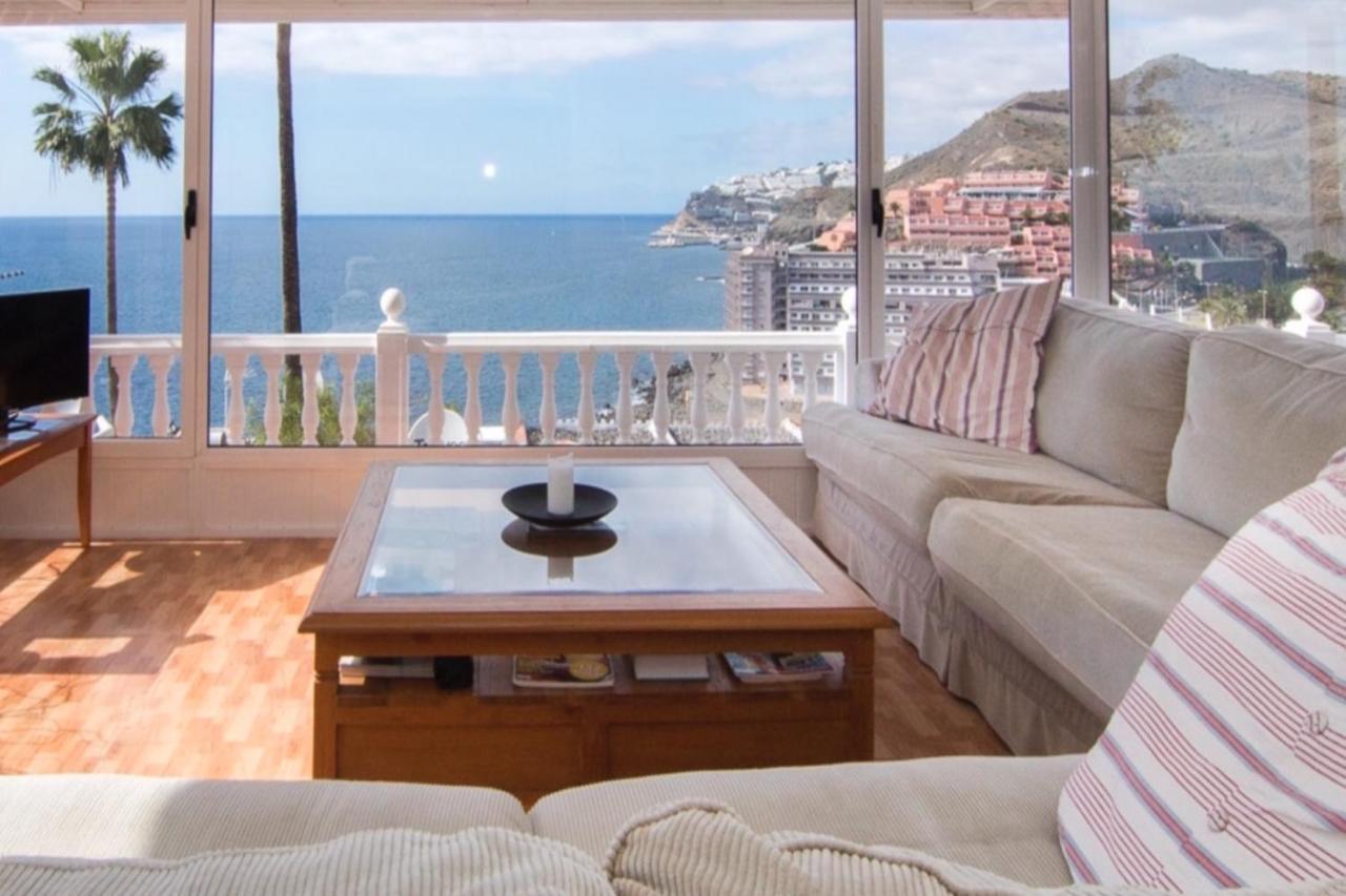 Sunset Balcony With Ocean Views Villa Mogán Buitenkant foto