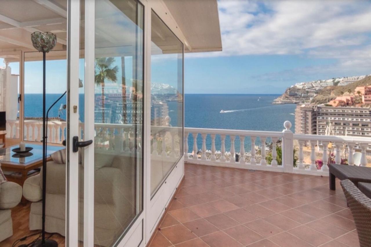 Sunset Balcony With Ocean Views Villa Mogán Buitenkant foto